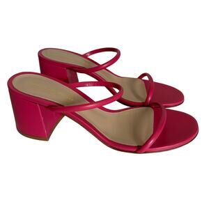 Gianvito Rossi Women's Pink Strappy Block Heels EU Size 40 US 9 Valentine's Day